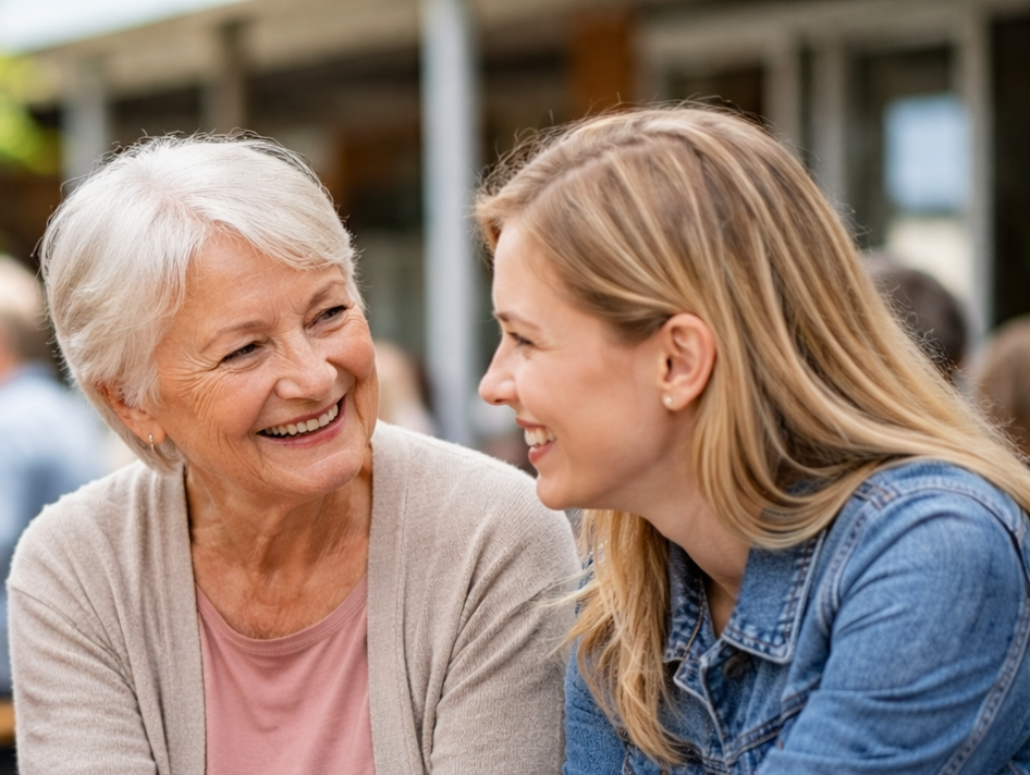 Einfühlsames Gespräch im Sonnenlicht, (c) Erzdiözese Wien